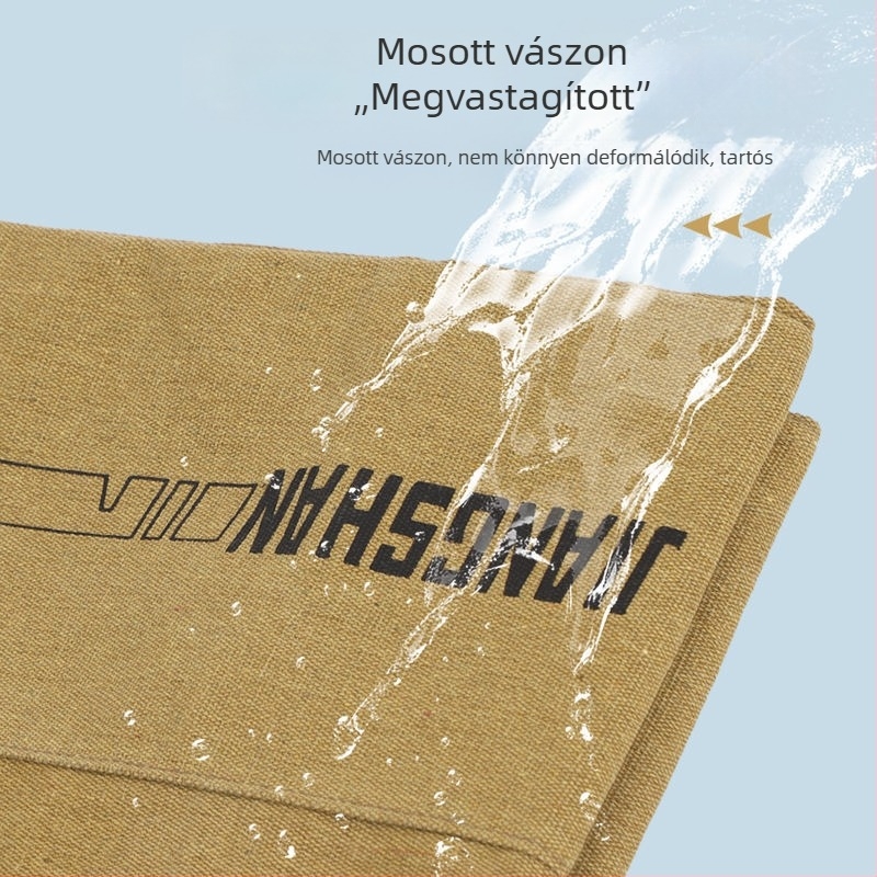 Vászon halászbot-táska, 2025 modell, vízálló, kopásálló, megerősített, hordozható