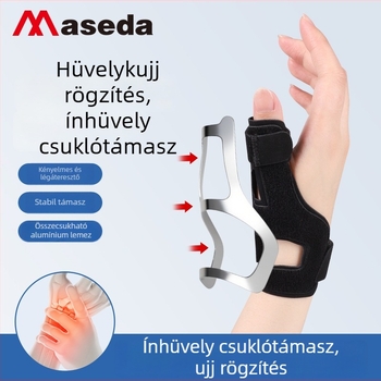 Légáteresztő csuklópánt hüvelykujj- és ujjak immobilizálóval