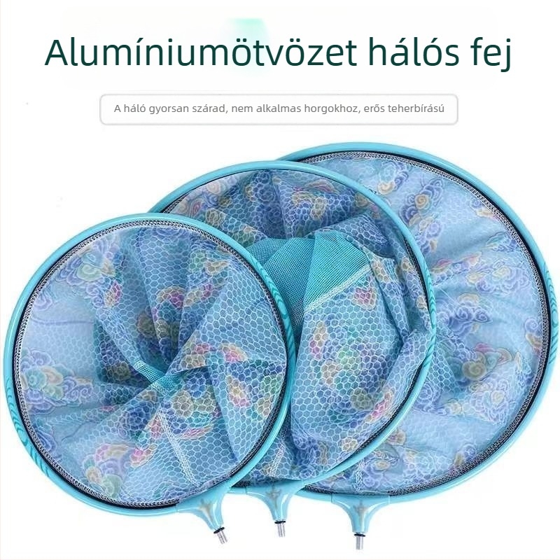 Titánium ötvözet nano ultrakönnyű halászháló-táska karbonszálas fonott fejjel