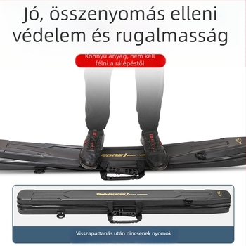 Tab merev burkolatú horgászbot táska, könnyű ABS, kompakt, hordozható