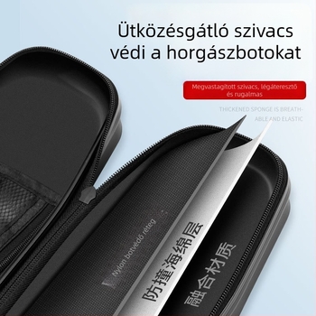 Tab merev burkolatú horgászbot táska, könnyű ABS, kompakt, hordozható