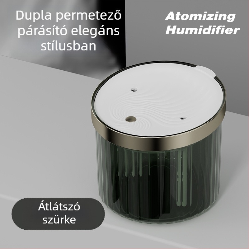 Kis méretű, hordozható párásító otthonra, hálószobába és autóba, atmoszferikus fényvilággal – asztali permetező párásító