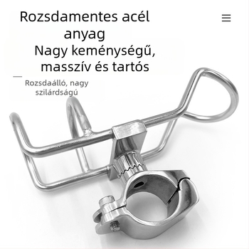Rozsdamentes acél horgászbot tartó tengeri horgászathoz hajókon és jachtokon – tartó és korlát tartozékok