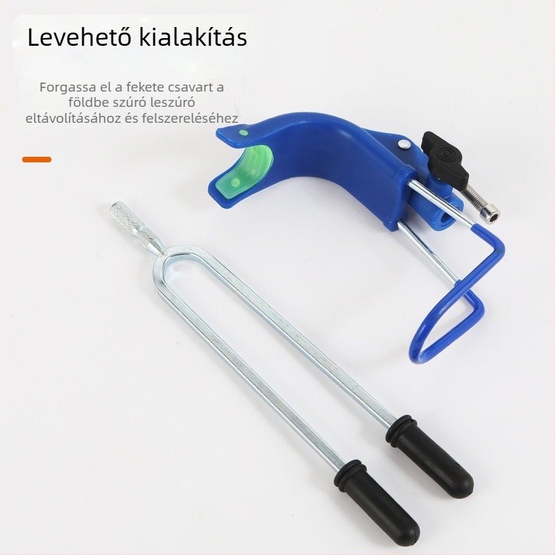 U-alakú, kinyújtható horgászbot-tartó, univerzális kézi és tengeri botokhoz, kettős használatú hosszú bot-stand, földbe építhető rögzítés