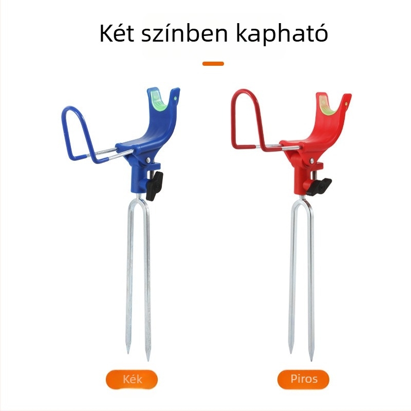 U-alakú, kinyújtható horgászbot-tartó, univerzális kézi és tengeri botokhoz, kettős használatú hosszú bot-stand, földbe építhető rögzítés