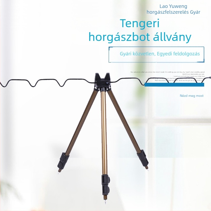 Alumíniumötvözetű háromszög alakú horgászbot tartó tengeri használatra