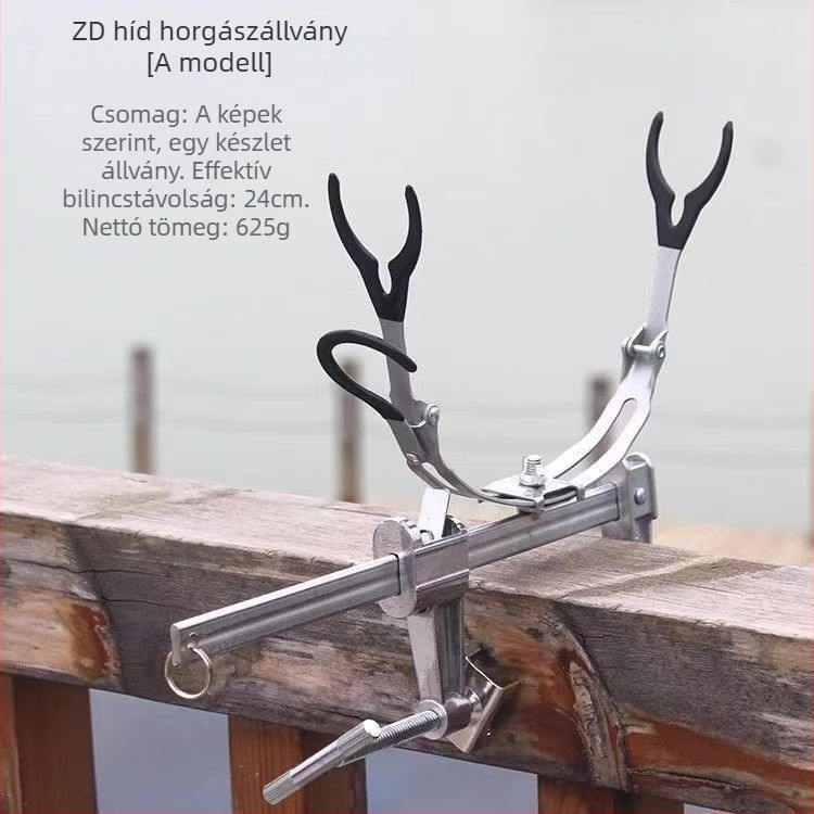 Többfunkciós horgászbot-tartó hajóra és raftra