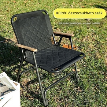 Maszhe kültéri összecsukható szék kempinghez és horgászathoz, megerősített, hordozható piknikhez, könnyű a strandnál, asztallal és székkel
