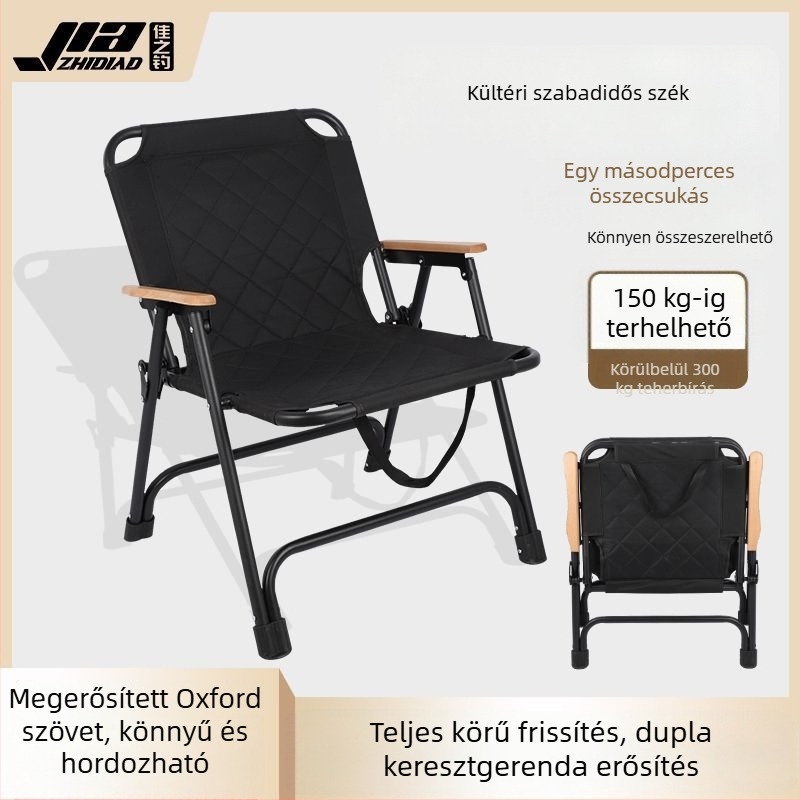 Maszhe kültéri összecsukható szék kempinghez és horgászathoz, megerősített, hordozható piknikhez, könnyű a strandnál, asztallal és székkel
