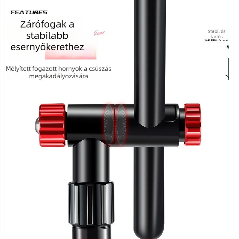 Univerzális, többirányú alsó rúd horgász esernyőhöz, rozsdamentes acél csatlakozóval és földre szerelhető tartóval