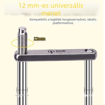 12 mm-es esernyőtalp dugó rozsdamentes acélból/vasból, univerzális illeszkedés