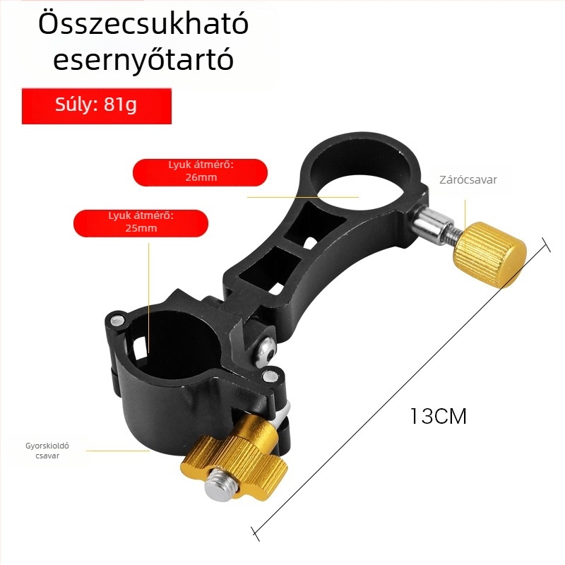 Ötvözetből készült beépített napernyőtartó összecsukható horgász székre