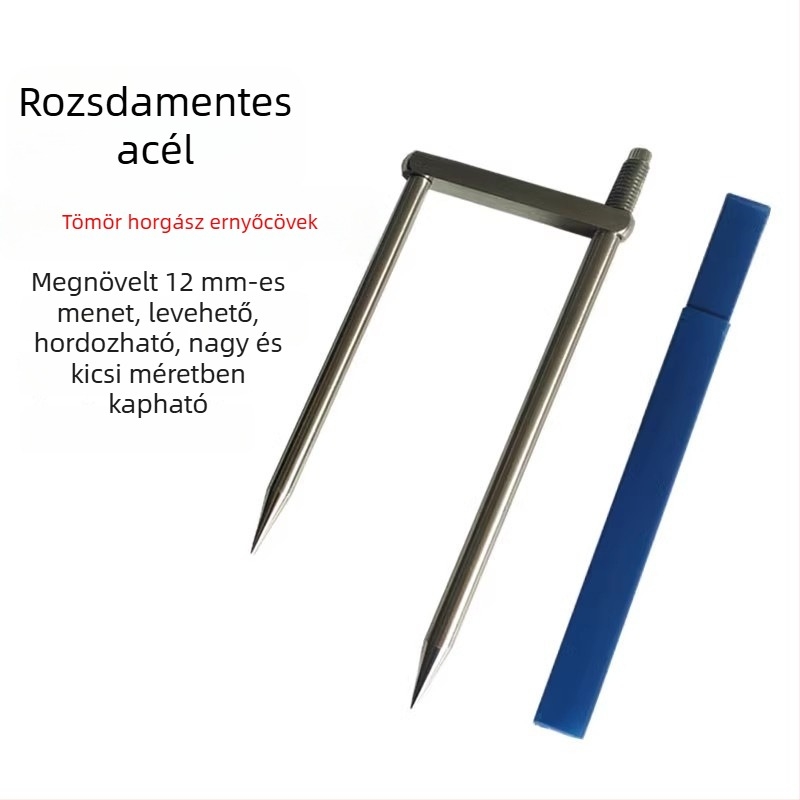 Lekapcsolható talajszeg horgász esernyőhöz — tartozék a tartóhoz, hosszabbított és vastagodott, nagy esernyőhöz