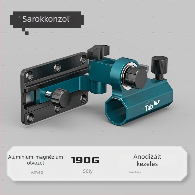 Magnézium-alumínium ötvözetből készült, nagy méretű, univerzális összecsukható toronytartó horgászkészülékhez, 360°