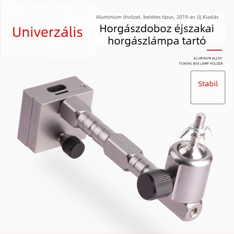 HUANSHENG Hordozható világítási keret horgászláda számára, alumínium ötvözet