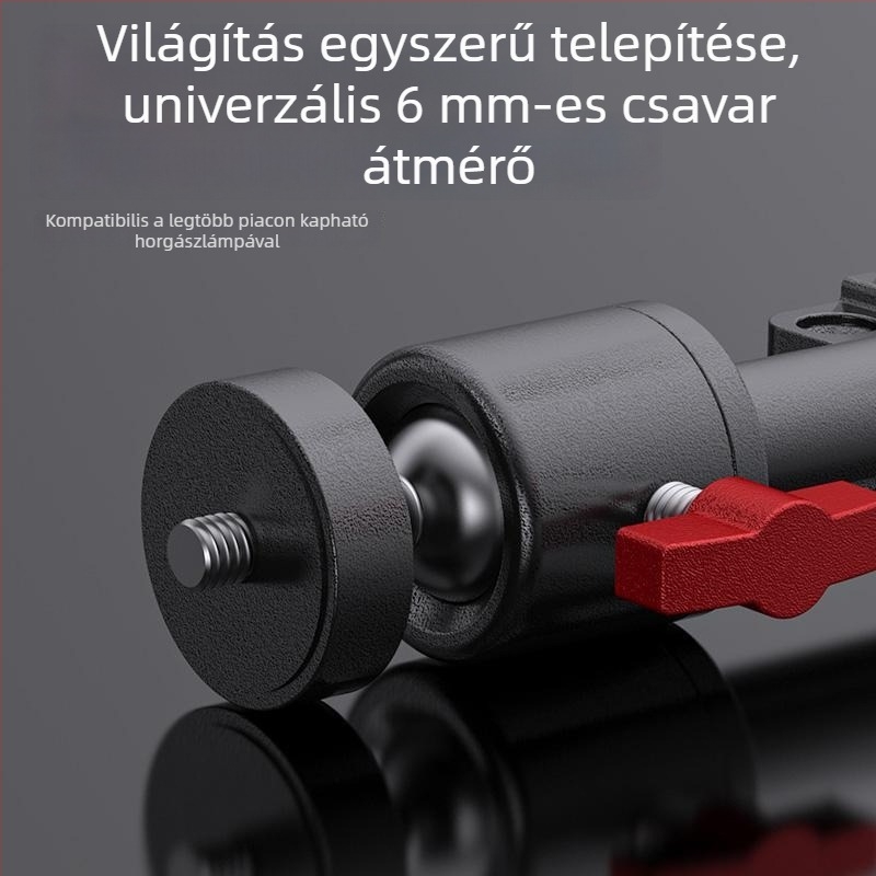 Teleszkópos összecsukható lámpatartó kempingezéshez és horgászathoz — univerzális lámpatartó a horgász dobozhoz és székhez