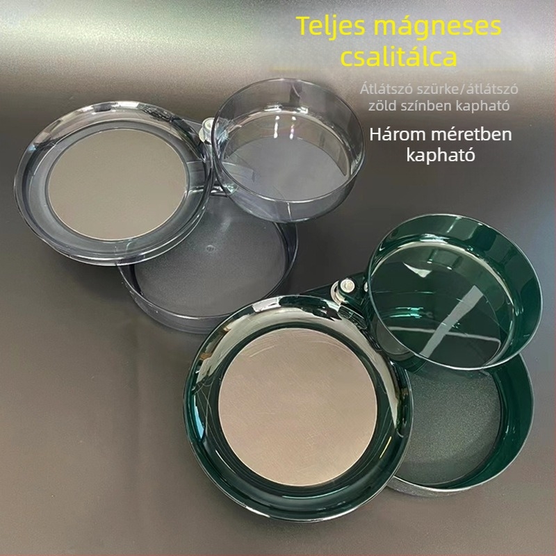 Három az egyben: mágneses csalira tálca, mini horgász doboz székkel és csalités tartóval, PC 17 cm mágneses csali doboz