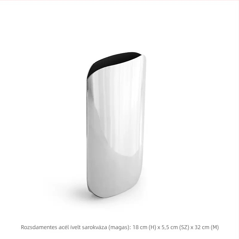 Nordic stílusú minimalist váza rozsdamentes acélból, otthoni dekorációhoz, központi elem a nappaliban és az étkezőasztalon, virágdíszítés