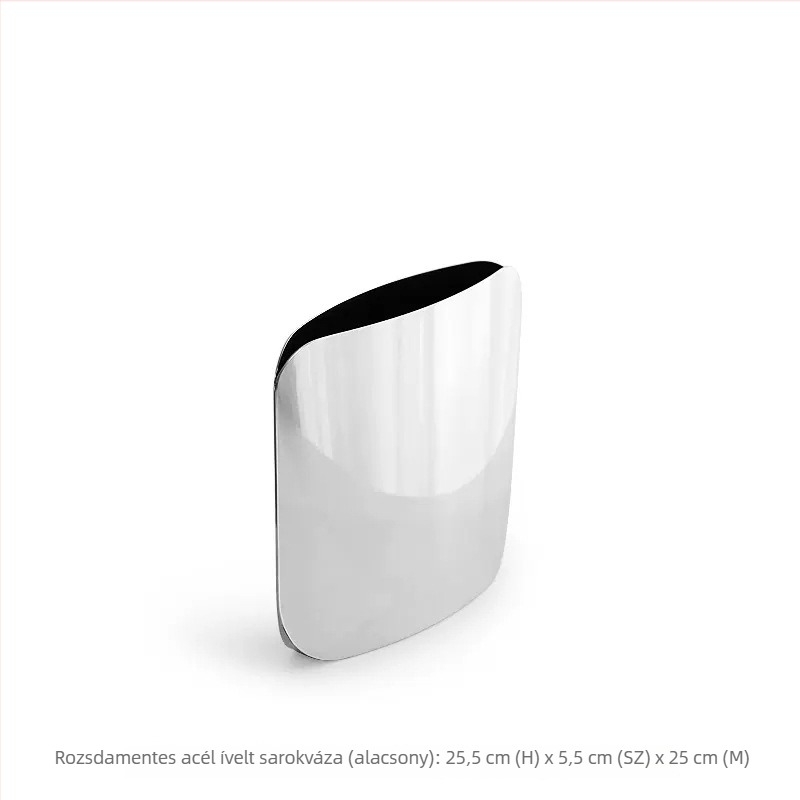 Nordic stílusú minimalist váza rozsdamentes acélból, otthoni dekorációhoz, központi elem a nappaliban és az étkezőasztalon, virágdíszítés
