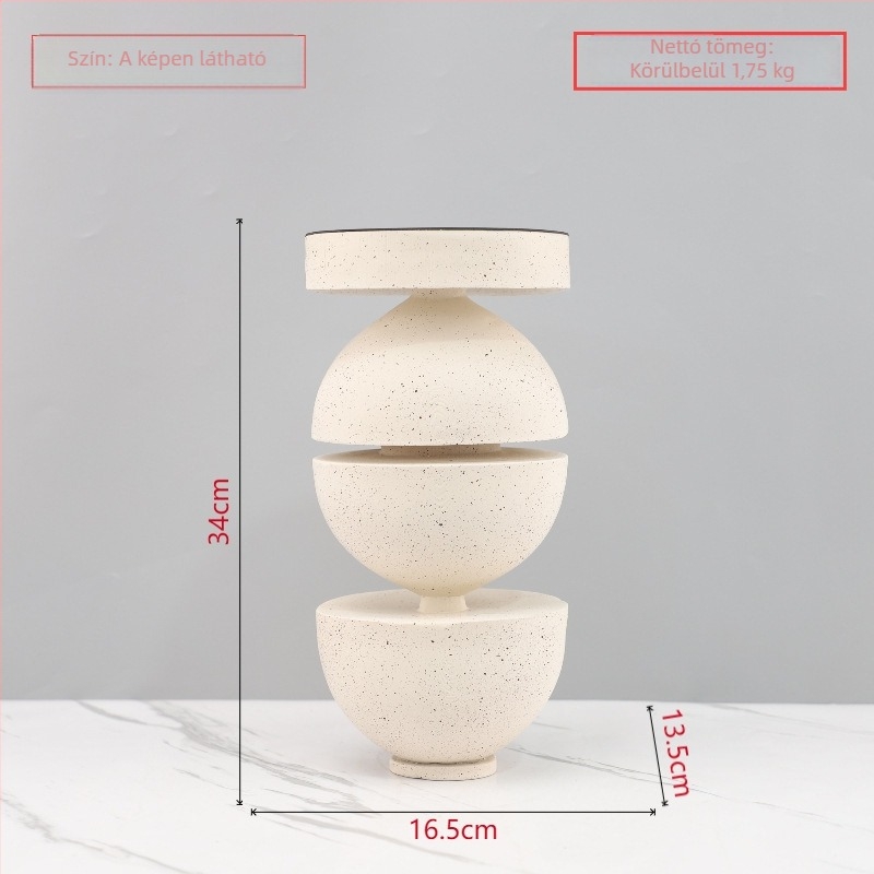 Geometriai formájú gyanta dekoráció modern minimalista stílusban nappalira, hálószobára, előtérbe és TV-szekrényhez.
