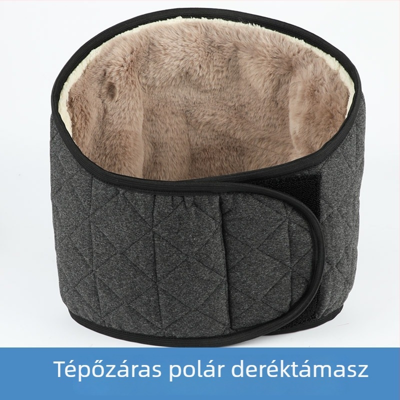 Új fleece bevonatú meleg deréköv hasra és derékra, uniszex, őszi–téli használatra.