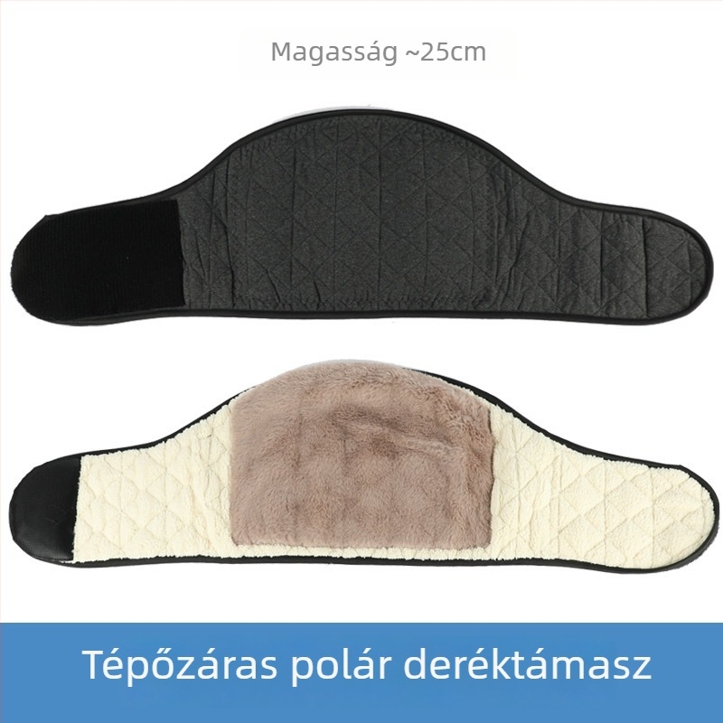 Új fleece bevonatú meleg deréköv hasra és derékra, uniszex, őszi–téli használatra.