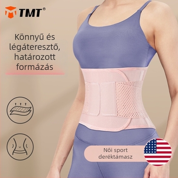 TMT derék támasztó öv sporthoz és fitneszhez – légáteresztő deréköv futáshoz, jóga és ugrókötélhez