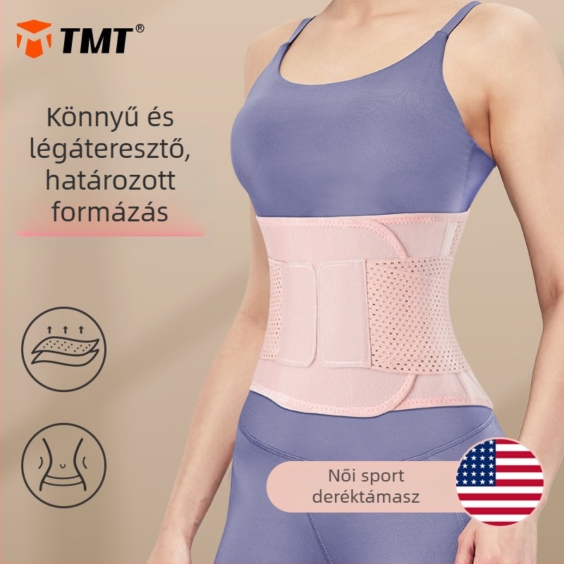 TMT derék támasztó öv sporthoz és fitneszhez – légáteresztő deréköv futáshoz, jóga és ugrókötélhez