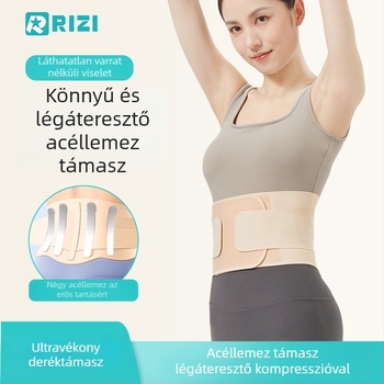 Nyári könnyű, légáteresztő derék-támaszöv a derék formálásához és jóga közben használható