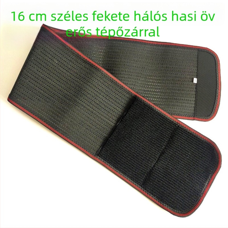 Légáteresztő, rugalmas derékszalag sporthoz, vékony hasi támasz, poliészter