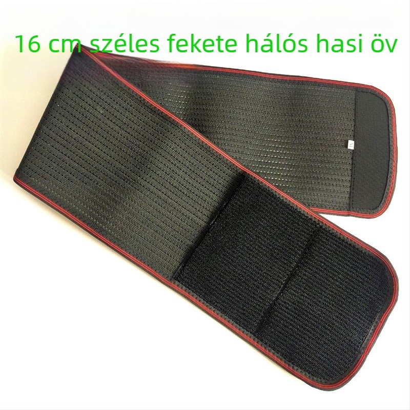 Légáteresztő, rugalmas derékszalag sporthoz, vékony hasi támasz, poliészter