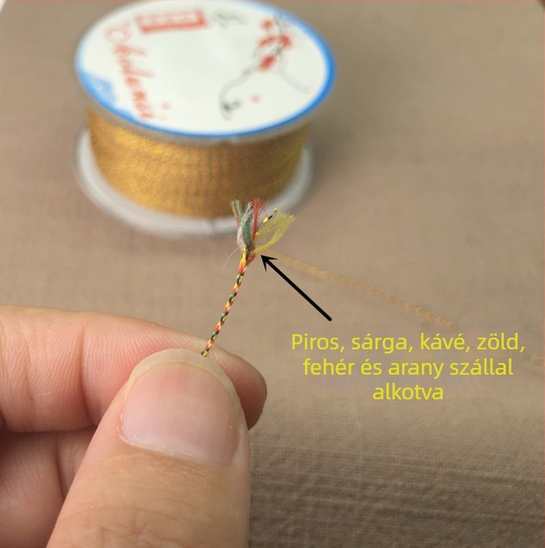 0,4 mm magas minőségű, több színű aranyozott kötött karkötőzsinór jade szállal, DIY kézműves anyag, tartós