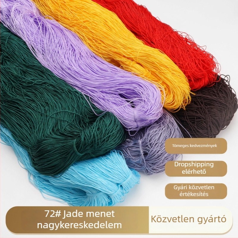 72-es Jade szál – teljes csomag, szál medálhoz és karkötőhöz, kézműves DIY anyagok