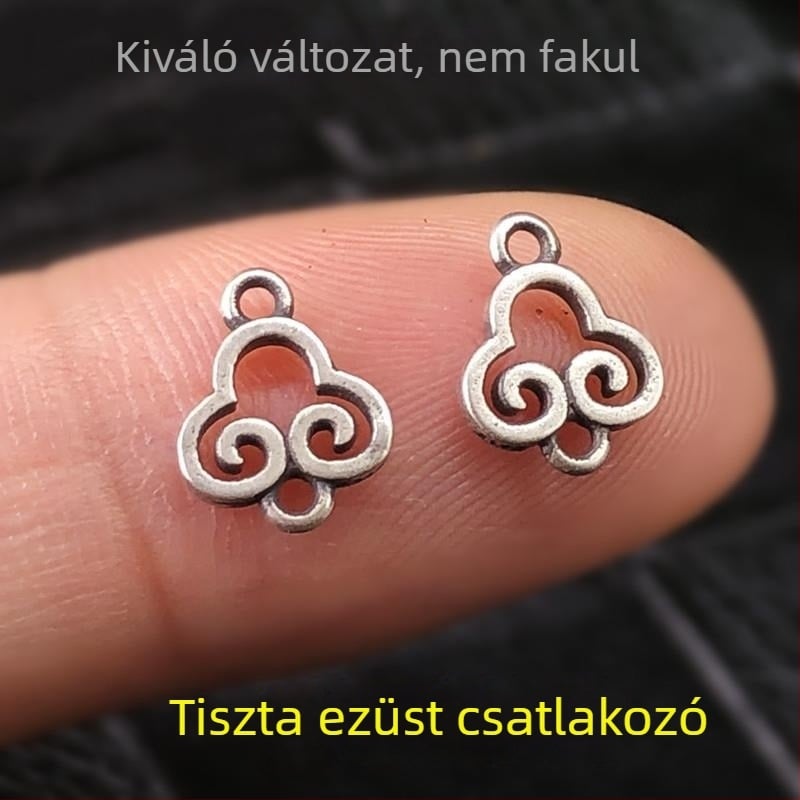 S925 Sterling Ezüst Ruyi Kapcsolóelemek DIY Ékszerekhez – Karkötők, Nyakláncok és Fülbevalók
