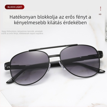 Távoli és közeli olvasószemüveg kettős használatra, kékfény- és UV-védelemmel, napszemüveg-stílusú szemüveg, uniszex, könnyű