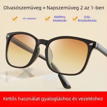 Stílusos vezetési napszemüveg férfiaknak és nőknek, kettős használat távoli és közeli látáshoz, kékfény elleni olvasó szemüveg progresszív színezéssel, horgász szemüveg