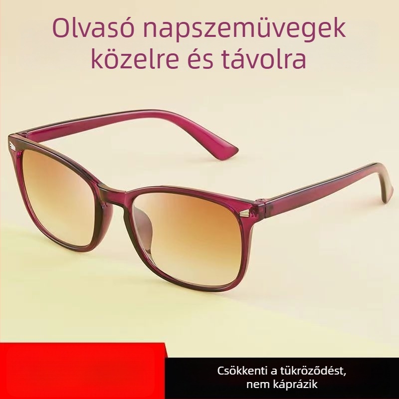 Stílusos vezetési napszemüveg férfiaknak és nőknek, kettős használat távoli és közeli látáshoz, kékfény elleni olvasó szemüveg progresszív színezéssel, horgász szemüveg