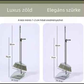 Háztartási seprű és lapát készlet, 2024-es új modell, átlátszó nyélű seprű