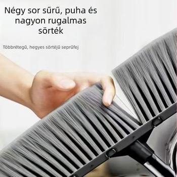 Háztartási seprű és lapát készlet, 2024-es új modell, átlátszó nyélű seprű