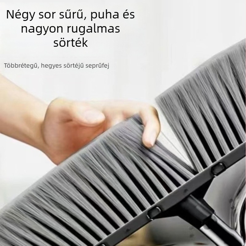 Háztartási seprű és lapát készlet, 2024-es új modell, átlátszó nyélű seprű
