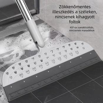 Szilikonból készült vízfelvételi seprű, fej 28 cm, továbbfejlesztett fürdőszobai tisztító eszköz