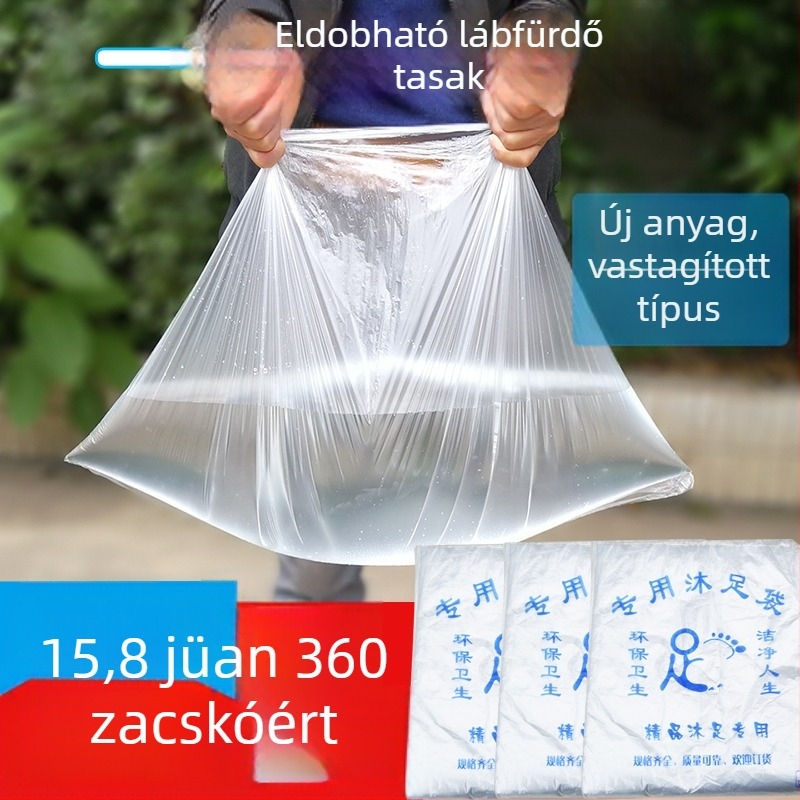 Vastagított egyszer használatos lábfürdő zacskó műanyag filmmel a lábmedencéhez