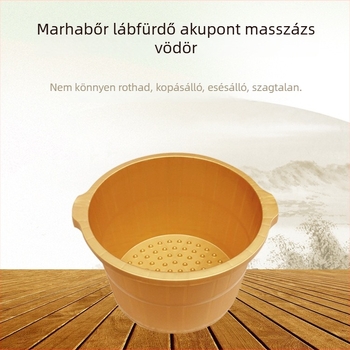 Hatgyűrűs lábmedence, vastagított, ütésálló műanyagból – otthoni pedikűrhöz