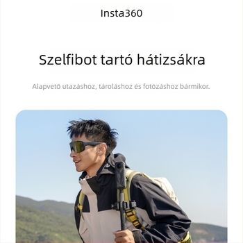 Insta360 vállra szerelhető selfie-stick rögzítő X5/X4/AcePro2/Go Ultra – eredeti kiegészítők
