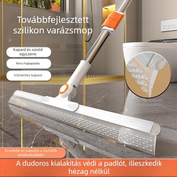 Negyedik generációs otthoni szilikon felmosóseprű – fürdőszobai padló tisztítása, 2025-ös modell