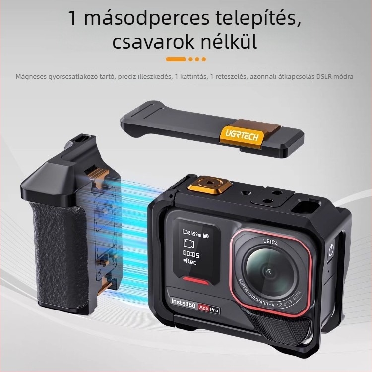Insta360 Ace Pro 2 kioldógomb utcai fotó készlethez és akciókamera fogantyúhoz