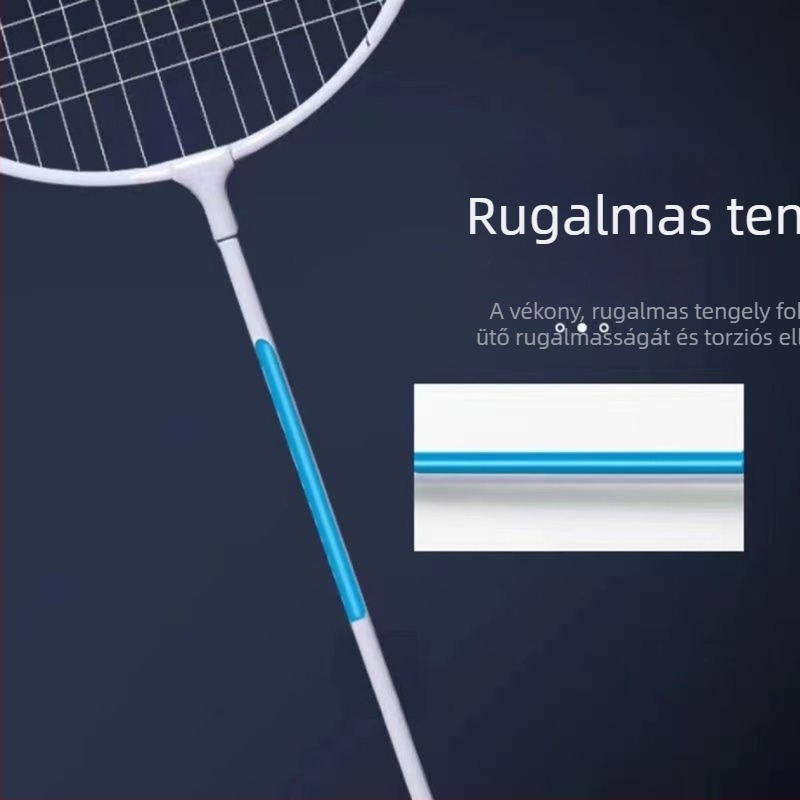 Szakmai ultra-könnyű ötvözetű badmintonütő – kettős készlet felnőtteknek, férfiaknak és nőknek, sportos edzéshez
