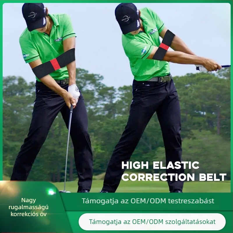 Golf kézmozgás-korrekciós öv a golfütéshez és a kar tartásának támogatásához