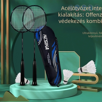 Koska K2100 egyrészes tollaslabdaütő, tartós kétütős készlet, 3 tollaslabdát tartalmaz