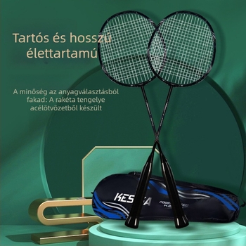 Koska K2100 egyrészes tollaslabdaütő, tartós kétütős készlet, 3 tollaslabdát tartalmaz